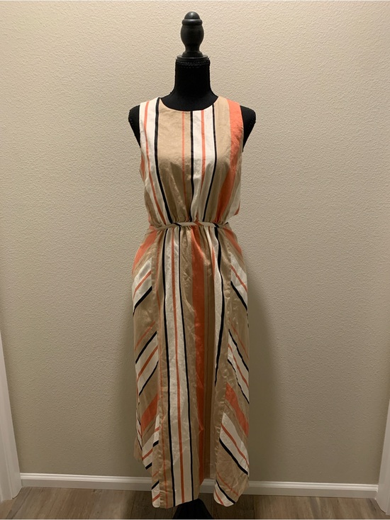 Banana Republic Dresses & Skirts - Banana Republic Linen-Blend Cut-Out Midi Dress (Size 4)